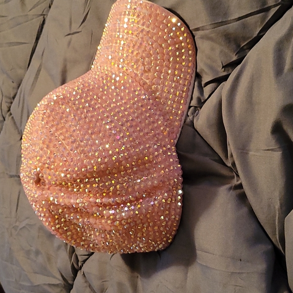 Rhinestone PINK Baseball Cap - Picture 2 of 4